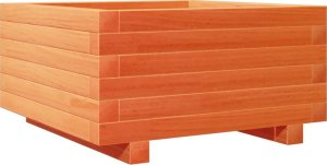 vidaXL Donica ogrodowa, woskowy brąz, 50x50x26,5 cm, drewno sosnowe 2