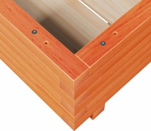 vidaXL Donica ogrodowa, woskowy brąz, 50x50x26,5 cm, drewno sosnowe 8