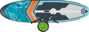 Tectake Wózek transportowy do desek surfingowych WaveWheel, składany, na 2 deski - czarny/zielony 11