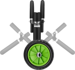 Tectake Wózek transportowy do desek surfingowych WaveWheel, składany, na 2 deski - czarny/zielony 3