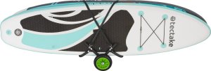 Tectake Wózek transportowy do desek surfingowych WaveWheel, składany, na 2 deski - czarny/zielony 5