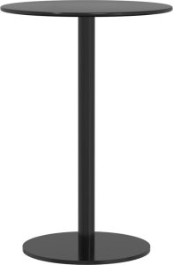 vidaXL Stolik ogrodowy, okrągły, czarny, 50x72 cm, stalowy 2