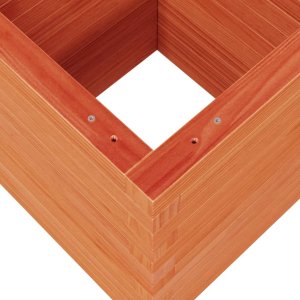 vidaXL Donica ogrodowa, woskowy brąz, 40x40x46 cm, lite drewno sosnowe 8