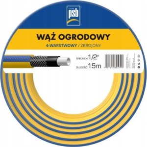 Cellfast Wąż ogrodowy 4 warstwowy 1/2 15 m wytrzymały 1