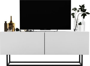 Meble Lindner Szafka RTV, stojąca, loft, enjoy, 120x35x46 cm, biel, mat 1