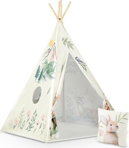 Ricokids Namiot tipi dla dzieci, Nukido, 114x114x165 cm, beżowy 14