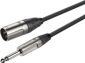 Kabel Roxtone Jack 6.3mm - XLR 1m czarny 2