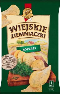 Lorenz Wiejskie Ziemniaczki Chipsy ziemniaczane o smaku koperku 130 g 1