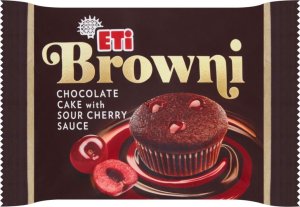 ETI Eti Browni Babeczka z czekoladą i nadzieniem o smaku wiśniowym 45 g 1