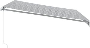 vidaXL Ręcznie zwijana markiza, antracytowo-biała, 400x300 cm 4