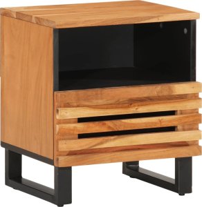 vidaXL Szafki nocne, 2 szt., 40x34x46 cm, lite drewno akacjowe 2