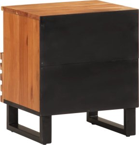 vidaXL Szafki nocne, 2 szt., 40x34x46 cm, lite drewno akacjowe 6