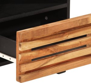 vidaXL Szafki nocne, 2 szt., 40x34x46 cm, lite drewno akacjowe 8