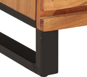 vidaXL Szafki nocne, 2 szt., 40x34x46 cm, lite drewno akacjowe 9