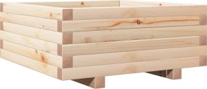 vidaXL Donica ogrodowa, 60x60x26,5 cm, lite drewno sosnowe 2
