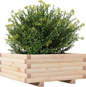 vidaXL Donica ogrodowa, 60x60x26,5 cm, lite drewno sosnowe 4