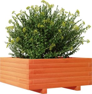 vidaXL Donica ogrodowa, woskowy brąz, 60x60x26,5 cm, drewno sosnowe 4