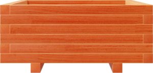 vidaXL Donica ogrodowa, woskowy brąz, 60x60x26,5 cm, drewno sosnowe 5