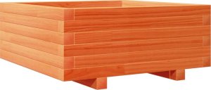 vidaXL Donica ogrodowa, woskowy brąz, 60x60x26,5 cm, drewno sosnowe 7