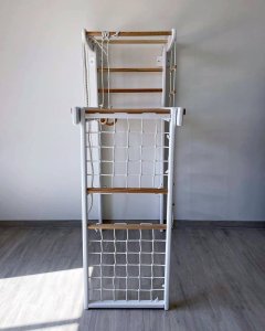 Małpiszon Drabinka gimnastyczna drewniana Winner szary 4