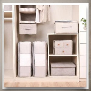 Iteams4Now Pokrowiec na pościel pod łóżko pojemnik na ubrania torba miękki szary M 4