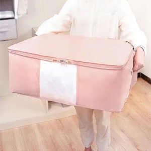 Iteams4Now Pokrowiec na pościel pod łóżko pojemnik na ubrania torba miękki różowy L 2