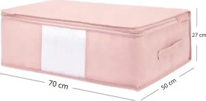 Iteams4Now Pokrowiec na pościel pod łóżko pojemnik na ubrania torba miękki różowy L 5