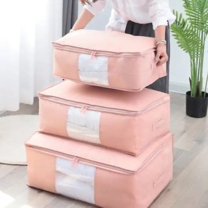 Iteams4Now Pokrowiec na pościel pod łóżko pojemnik na ubrania torba miękki różowy L 7