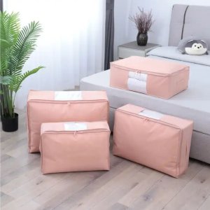 Iteams4Now Pokrowiec na pościel pod łóżko pojemnik na ubrania torba miękki różowy L 8