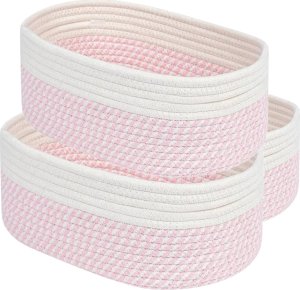 Iteams4Now Organizer do przechowywania boho zestaw 3 szt premium koszyk na kosmetyki zabawki do łazienki kosz 2