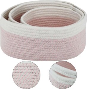 Iteams4Now Organizer do przechowywania boho zestaw 3 szt premium koszyk na kosmetyki zabawki do łazienki kosz 6