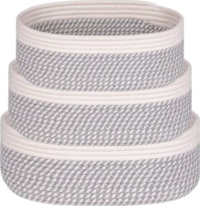 Iteams4Now Organizer do przechowywania boho zestaw 3 szt premium koszyk na kosmetyki zabawki do łazienki kosz 2