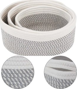 Iteams4Now Organizer do przechowywania boho zestaw 3 szt premium koszyk na kosmetyki zabawki do łazienki kosz 6