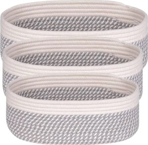 Iteams4Now Organizer do przechowywania boho zestaw 3 szt premium koszyk na kosmetyki zabawki do łazienki kosz 7