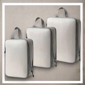 Iteams4Now Organizer kompresyjny do pakowania walizki podróżne torby zestaw 3 szt 6