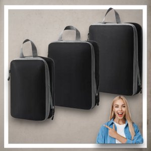 Iteams4Now Organizer kompresyjny do pakowania walizki podróżnej torby zestaw 3 szt 11