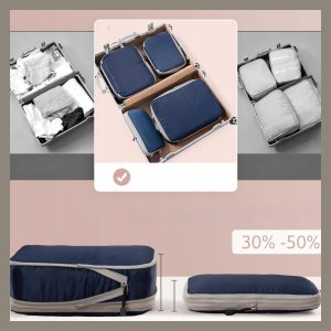 Iteams4Now Organizer kompresyjny do pakowania walizki podróżnej torby Zestaw 3 szt 11