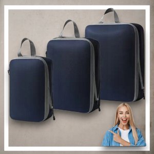 Iteams4Now Organizer kompresyjny do pakowania walizki podróżnej torby Zestaw 3 szt 3