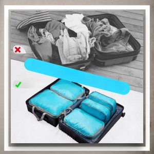 Iteams4Now Organizer kompresyjny do pakowania walizki podróżnej torby zestaw 3 szt 11