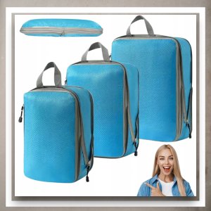 Iteams4Now Organizer kompresyjny do pakowania walizki podróżnej torby zestaw 3 szt 2