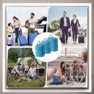 Iteams4Now Organizer kompresyjny do pakowania walizki podróżnej torby zestaw 3 szt 9