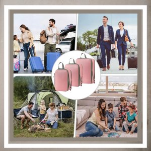 Iteams4Now Organizer kompresyjny do pakowania walizki podróżnej torby zestaw 3 szt 12