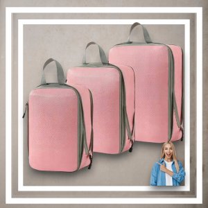 Iteams4Now Organizer kompresyjny do pakowania walizki podróżnej torby zestaw 3 szt 5