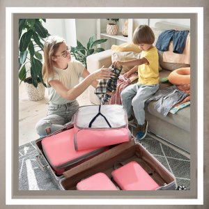 Iteams4Now Organizer kompresyjny do pakowania walizki podróżnej torby zestaw 3 szt 7