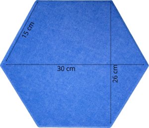 Iteams4Now Panele ścienne filcowe 3d heksagon zagłówek samoprzylepne akustyczne soft 3