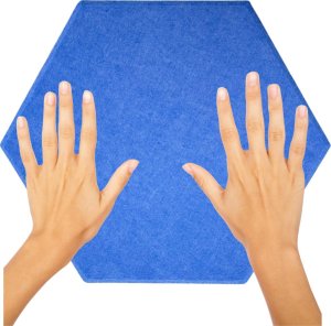 Iteams4Now Panele ścienne filcowe 3d heksagon zagłówek samoprzylepne akustyczne soft 7