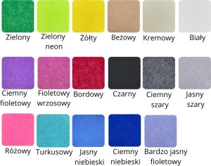 Iteams4Now Panele ścienne filcowe 3d heksagon zagłówek samoprzylepne akustyczne soft 8