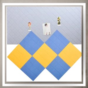 Iteams4Now Panele ścienne filcowe 3d kwadrat zagłówek samoprzylepne akustyczne soft 7