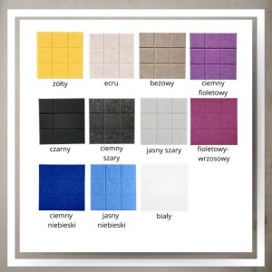 Iteams4Now Panele ścienne filcowe 3d kwadrat zagłówek samoprzylepne akustyczne soft 10