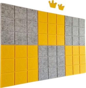 Iteams4Now Panele ścienne filcowe 3d kwadrat zagłówek samoprzylepne akustyczne soft 8